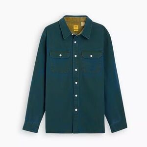 Levi's Men's Classic Worker Overshirt Teal Shirt Jacket